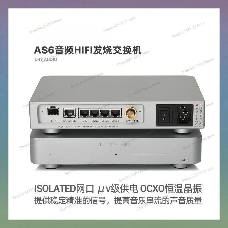 For Newly Upgraded AS6 Audio HIFI Fever Switch LPS Linear Power Supply OCXO Constant Temperature Crystal Oscillator