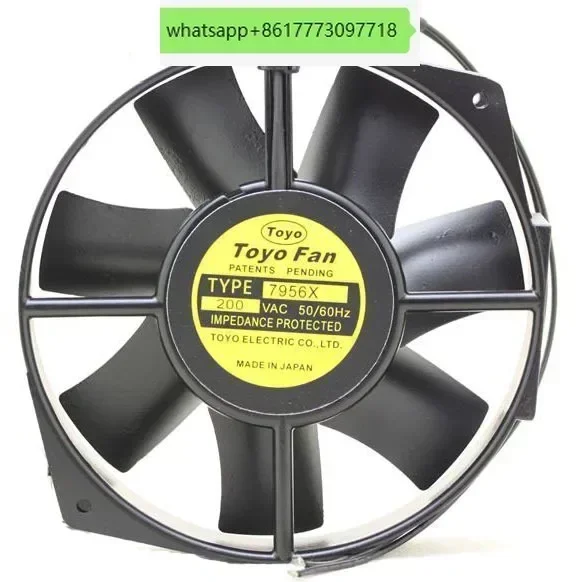 

Вентилятор Toyo FAN T675D/TLS455C/UTRHS455C, цельнометаллический, высокотемпературный, 200В, 7956X (Япония)