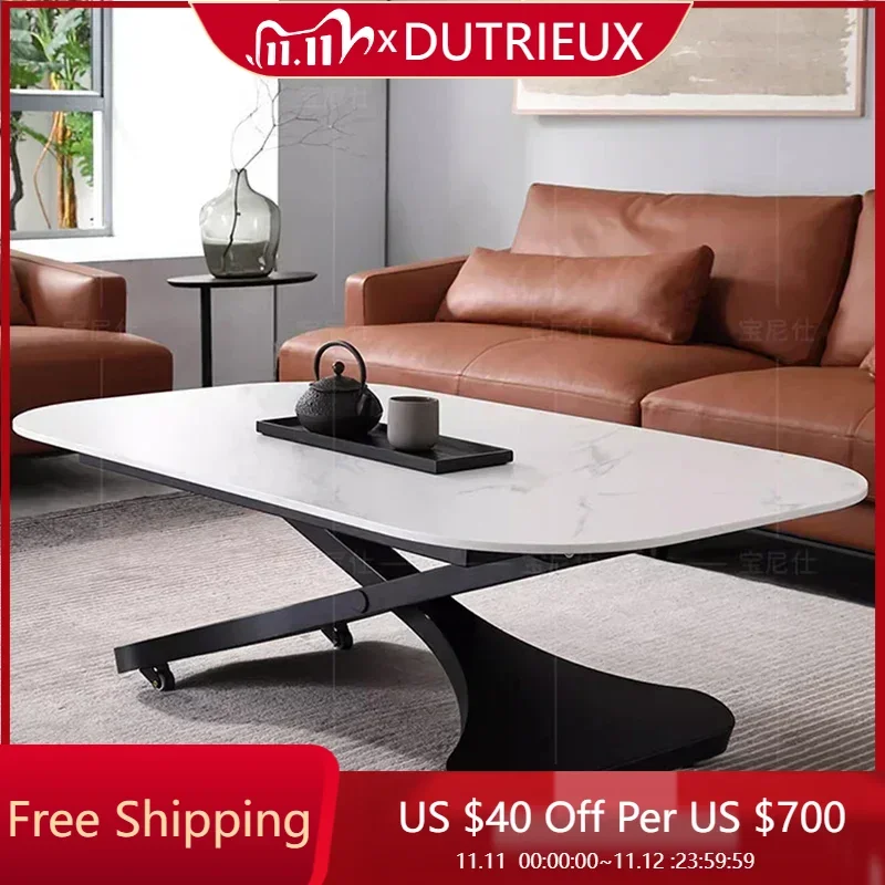 

Cheap Clear Side Table Decoration Nordic Luxury Modern Designer Aesthetic Coffee Table Dinner Mesa Auxiliar Postmodern Furniture