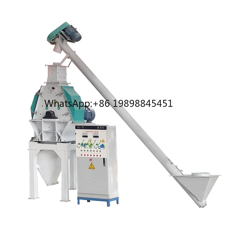 عالية الكفاءة قطرة الماء المطرقة مطحنة سعة كبيرة آلة سحق الحبوب مسحوق معالجة الأعلاف خلاط