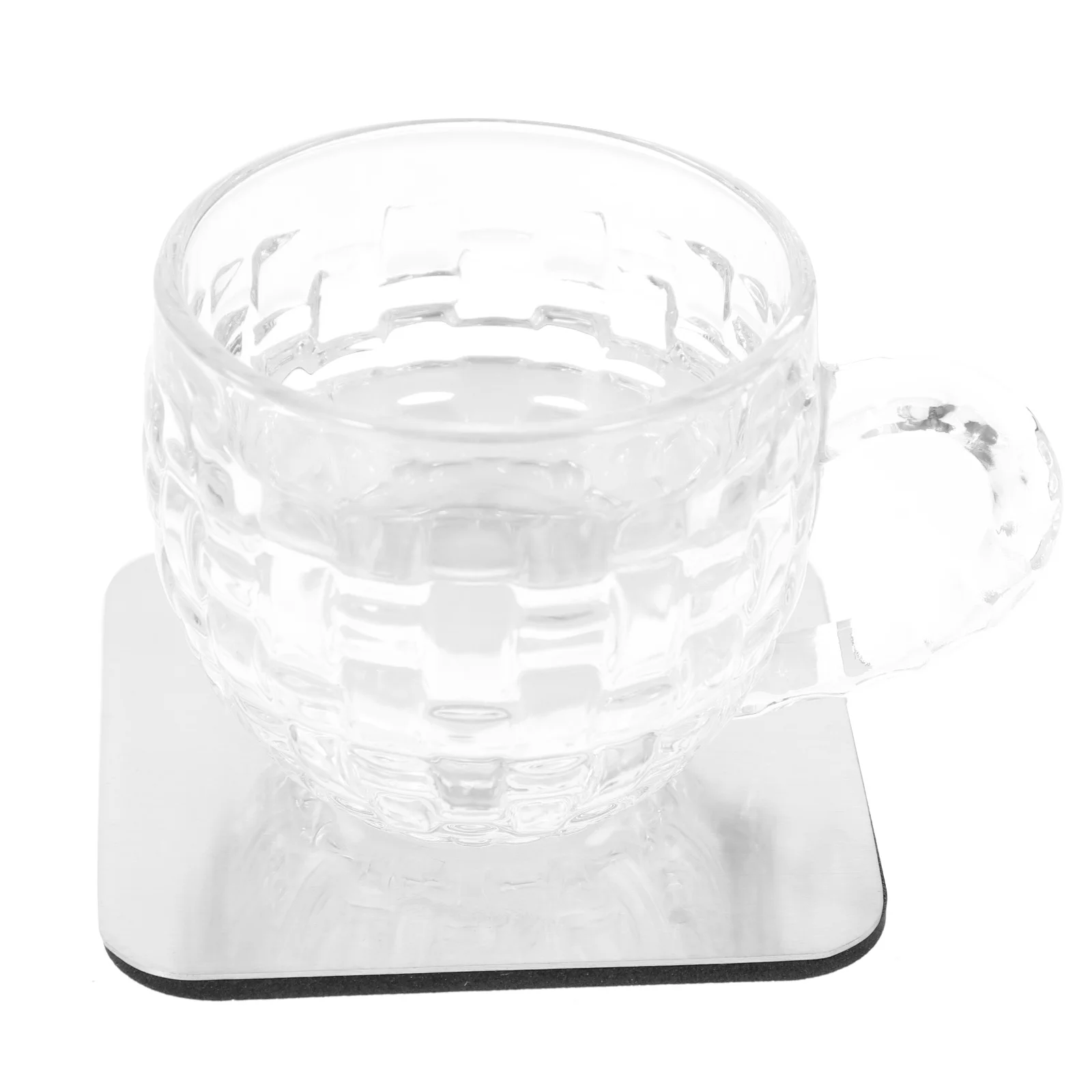 

5pcs Round Coaster Stainless Steel Non-Slip Heat Resistant Reusable Cup Mat For Drinks Table Placemat Kitchen Dining Home