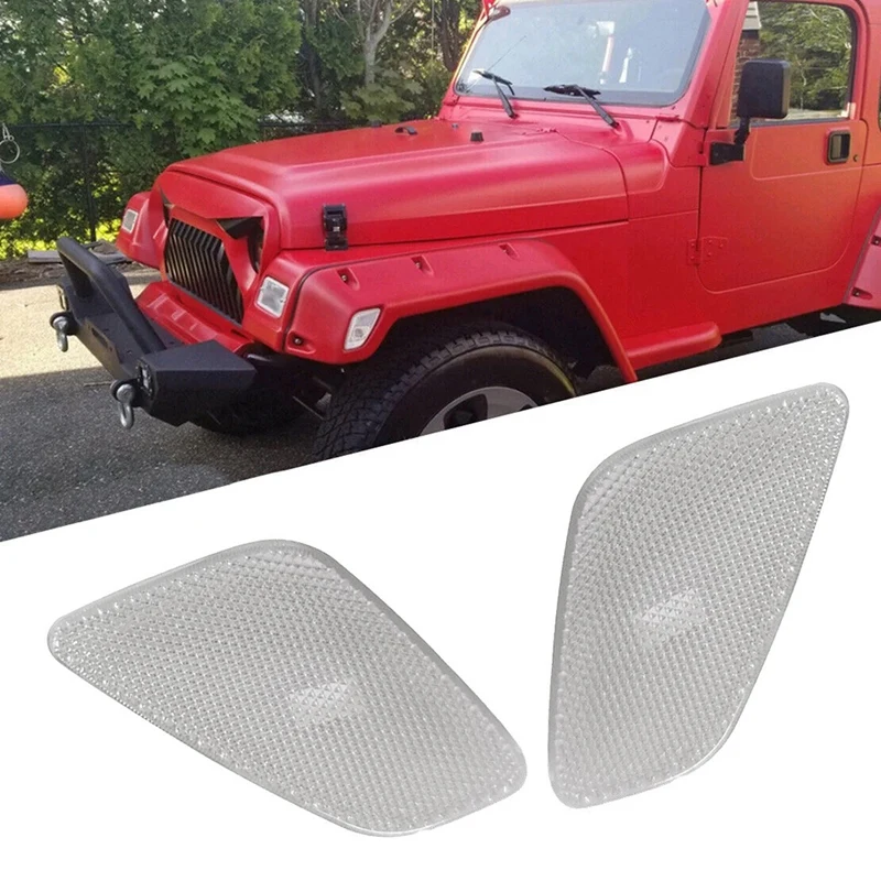 

Автомобильный боковой маркер, Φ сигнал для Jeep Wrangler TJ 1997-2006 55155629AC 55155628AC, прочный и простой в использовании