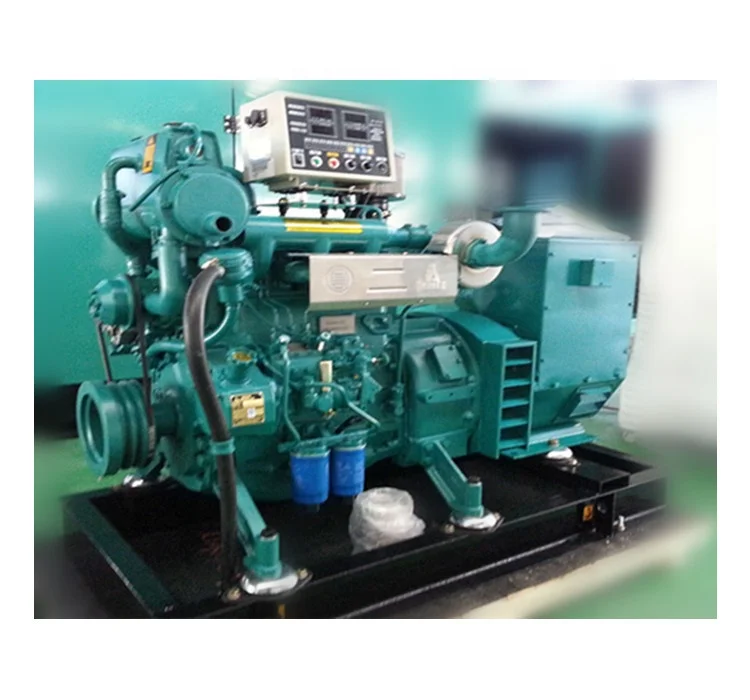 China Ship Boat water cooled 20kw 50kw Genset Electric Power 30kva marine  generator