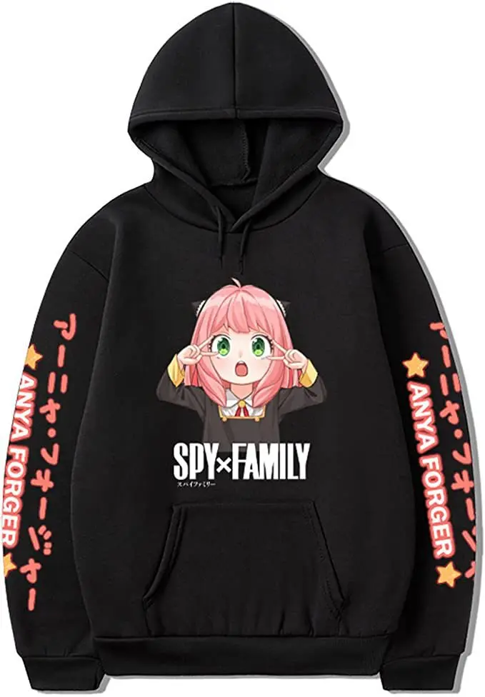 

Anime SPY × FAMILY Character Image Trend Street Culture Printed Women's Clothing Sports and Leisure Style All Season Fashion