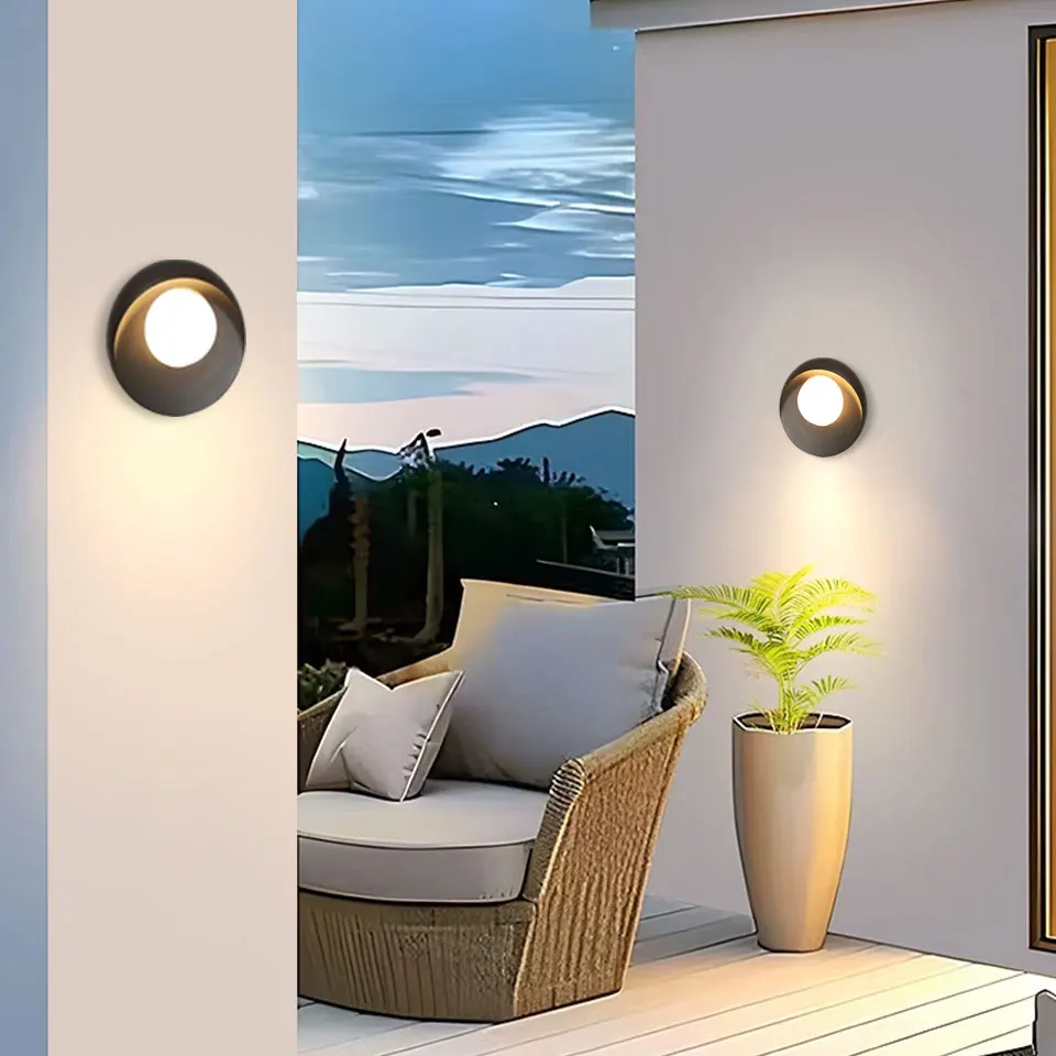 

LED Wall Light Aluminium AC85-265V Indoor Outdoor Led Lights Waterproof Home Accessories For Wall Panels Decor Living Room Porch