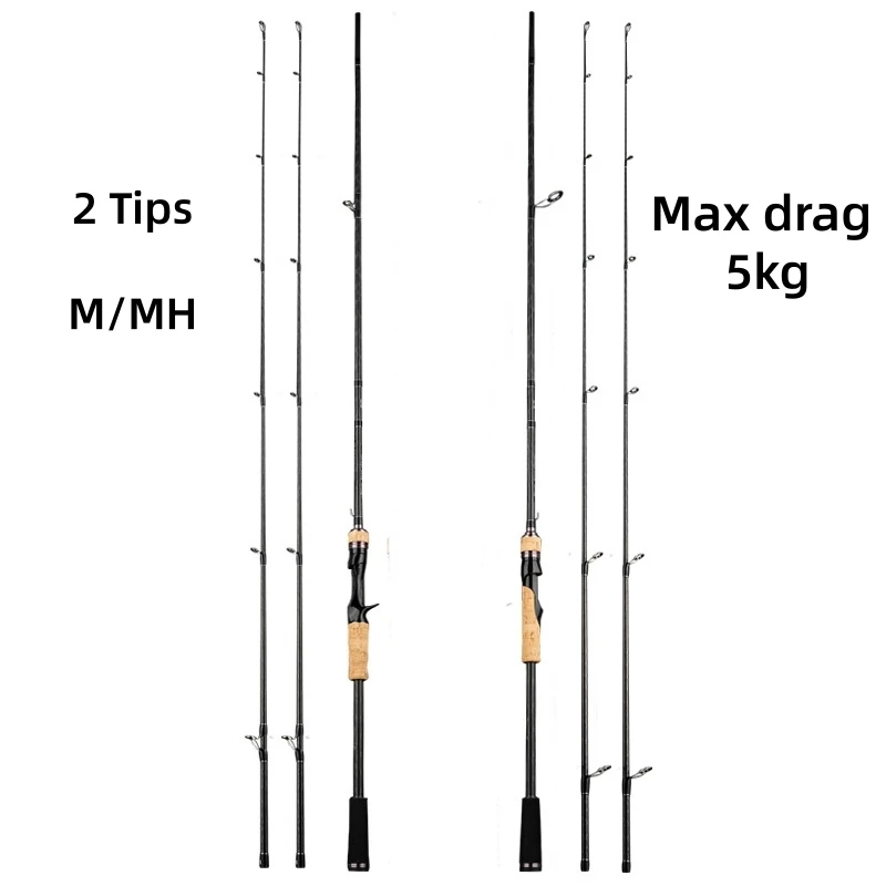 30T Carbon Blank Lure Fishing Rod 25g Bait Carp Spinning Fishing Rod Reel Combo Ocean Saltwater Jigging Casting Fishing Rod Kit