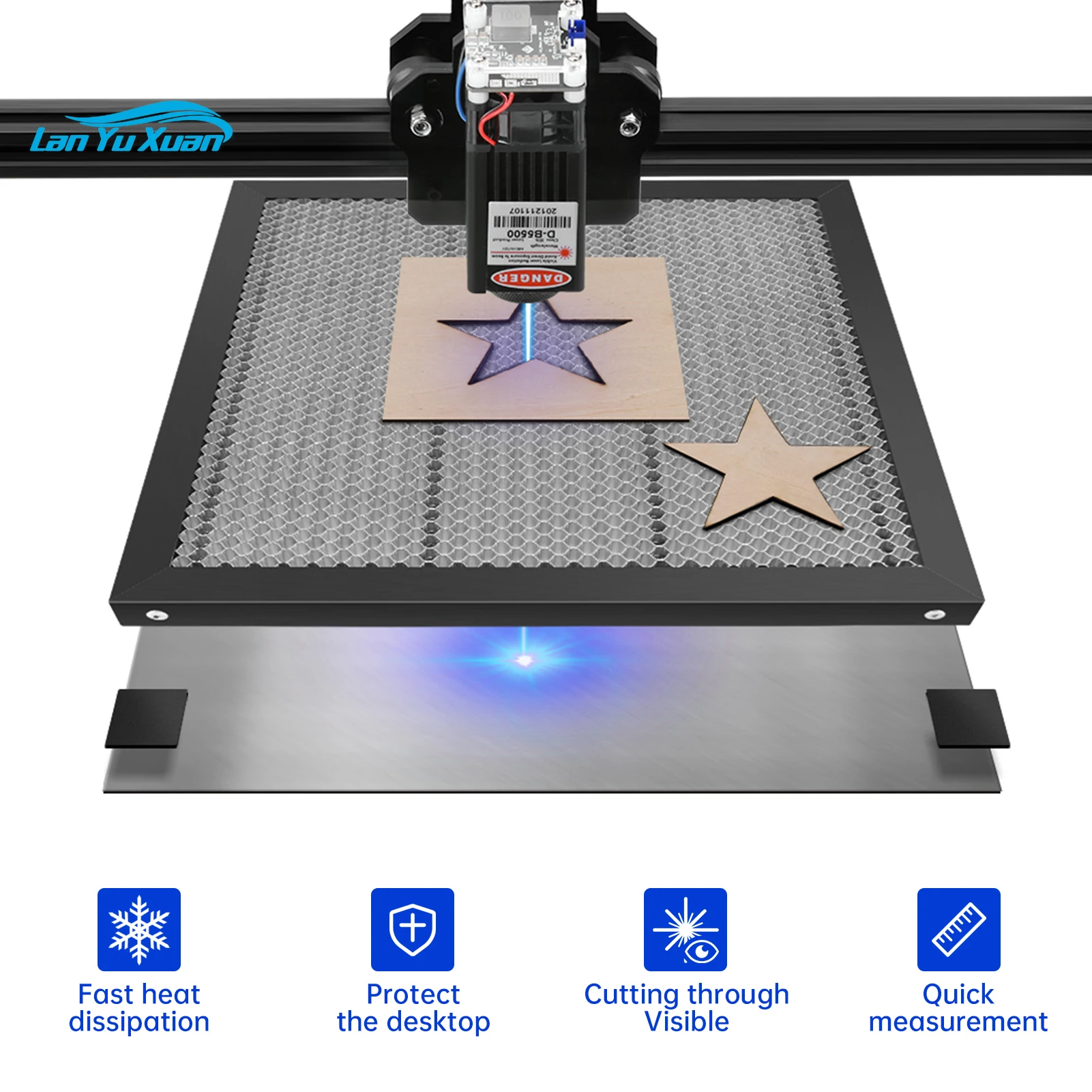 Engraver Honeycomb Working Table 500x500mm/400x400mm With Measurement For CO2/Diode/Fiber  Engraving Machine