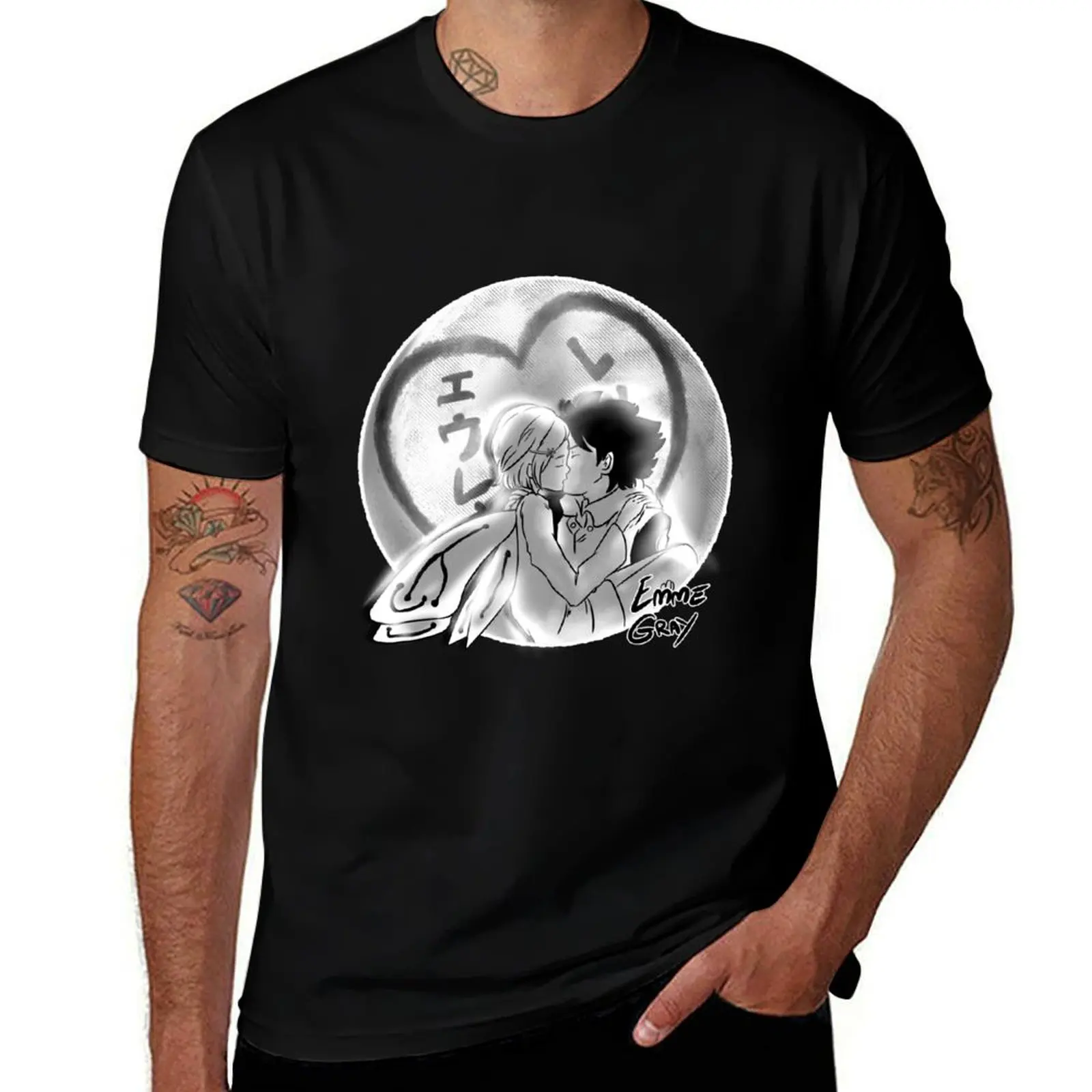 

Inktober 2021 - 18 MOON T-Shirt t shirt man casual t shirts for man pack cotton T-Shirt