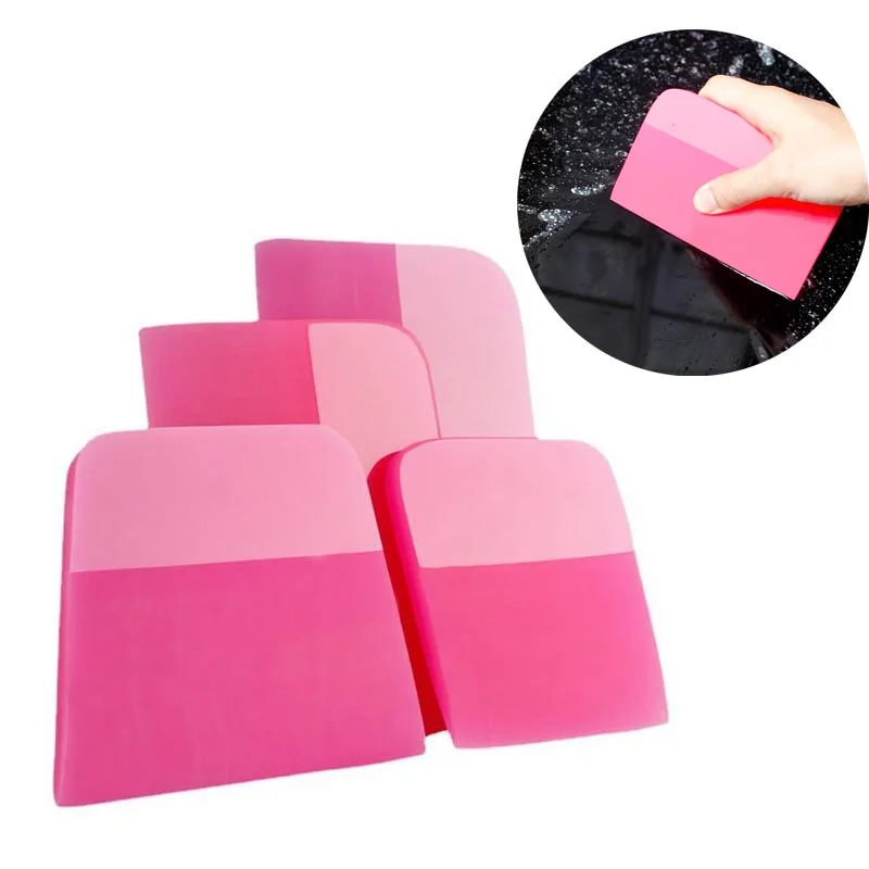 Car PPF Squeegee Anti-scratch TPU Coating Soft Scraper Film Vinyl Spatula Window Tinting Wrap Tools Glass Cleaning Water Wiper