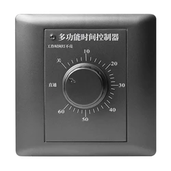 10A 60/120Min Timer Plug Control Socket 220V Push Button Home Electronic Countdown Timer