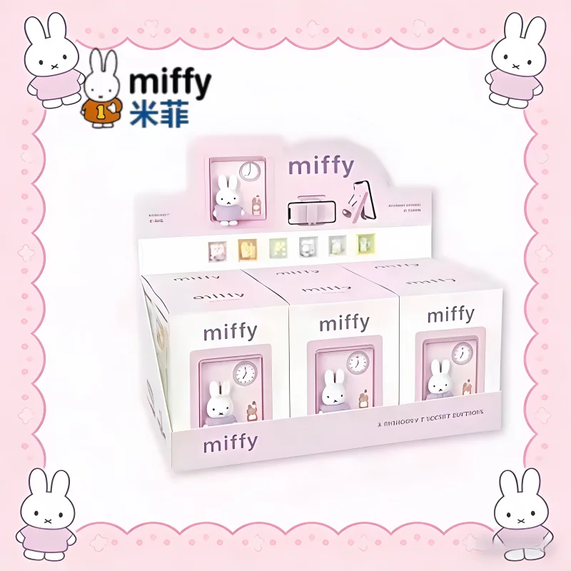 

Miffy Rabbit Blind Box Related Accessories Picture Frame Phone Holder Magnetic Fridge Sticker Cute Desktop Decoration Item