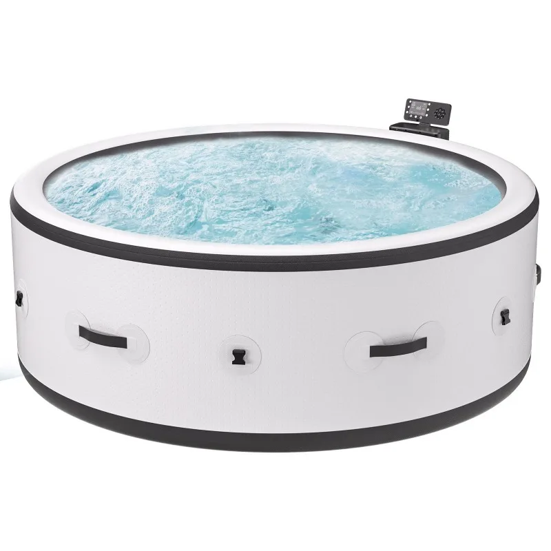 Inflatable SPA Jacuzzi Pool Automatic Heating Constant Temperature Hot Tub Wave Bubble Massage Pool