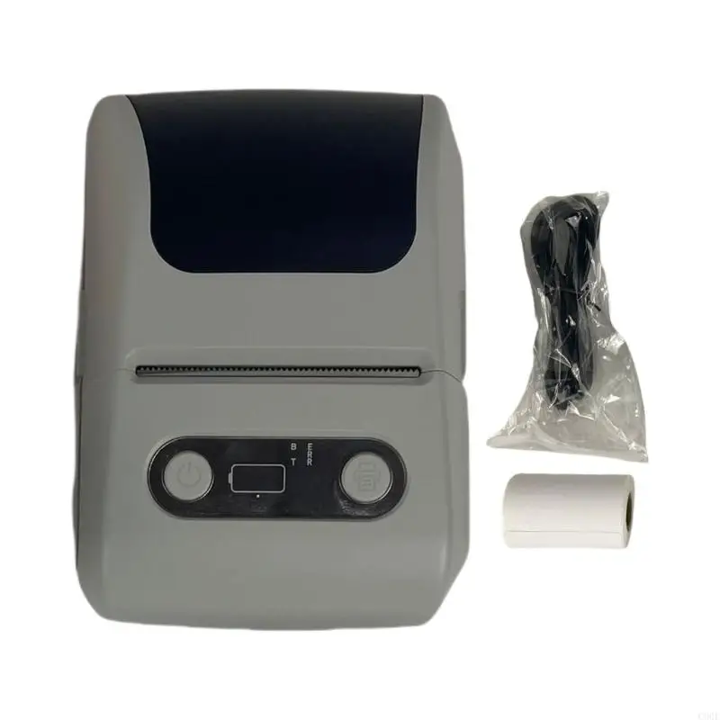 C90F 고속 스피드 열 라벨 프린터 머신 휴대용 스티커 메이커 12-57mm 너비 테이프 홈 비즈니스 사용