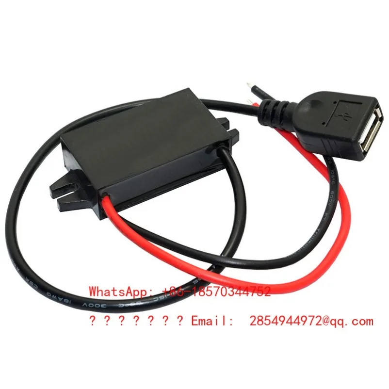 

Блок питания 12В/24В на 5В для видеорегистратора и навигатора с USB-портом, автомобильное зарядное устройство для мобильного телефона