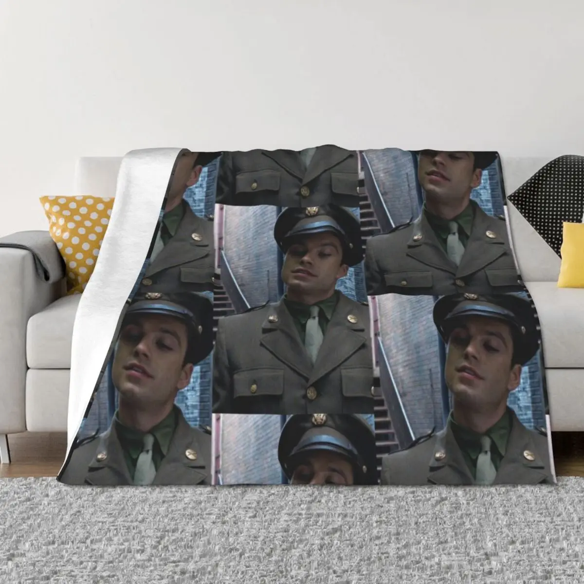 

Bucky barnes Throw Blanket Kid'S Thin halloween Sleeping Bag Blankets