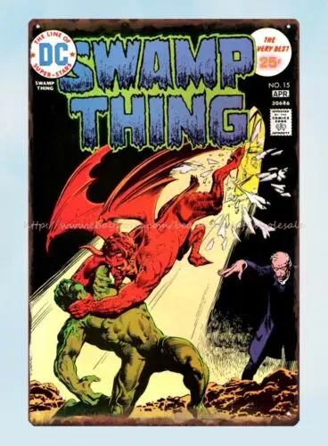 Swamp Thing comic metal tin sign unique metal wall art