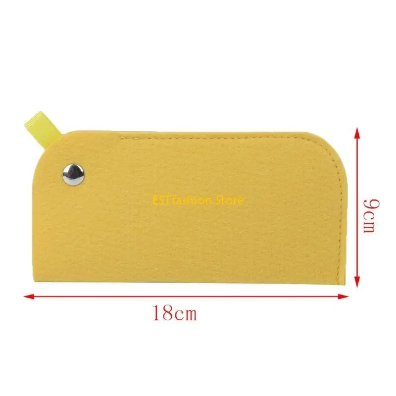 

Y5GC Glasses Bag Fiber Felt Soft Brief Sleeves Sunglasses Reading for