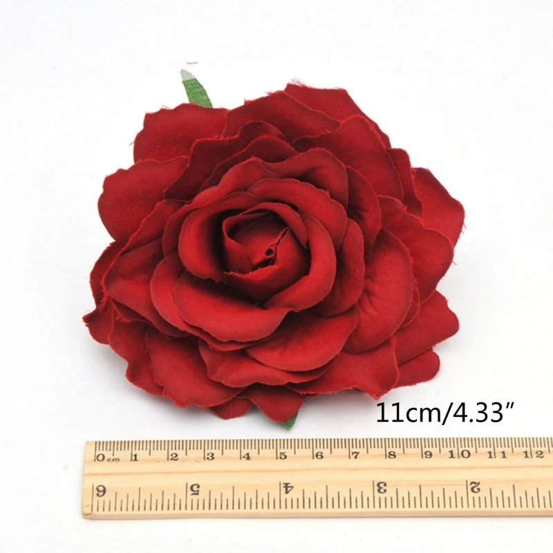 Rose Flower Hair Clip Flamenco-Dancer Pin Flower Brooch Multicolor Flower Pin-up Brooch Rose Flower Hairpin Hair Clip