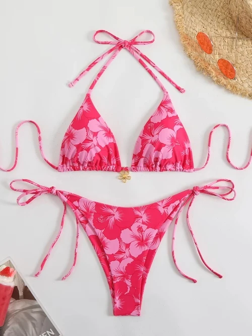Bonito micro biquíni maiô feminino 2025 tendência feminino banho de duas peças tanga biquinis define beach wear natação para maiô