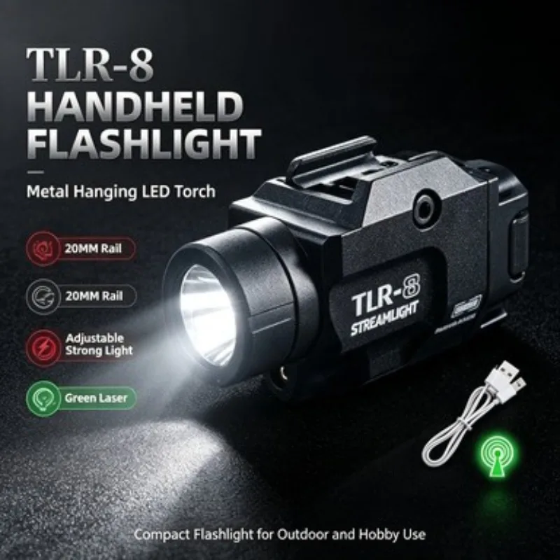 Smooth Bright Adjust Metal Hanging TLR-8 Lamp Fit Long Gun Simulation Hobby Equipment Parts