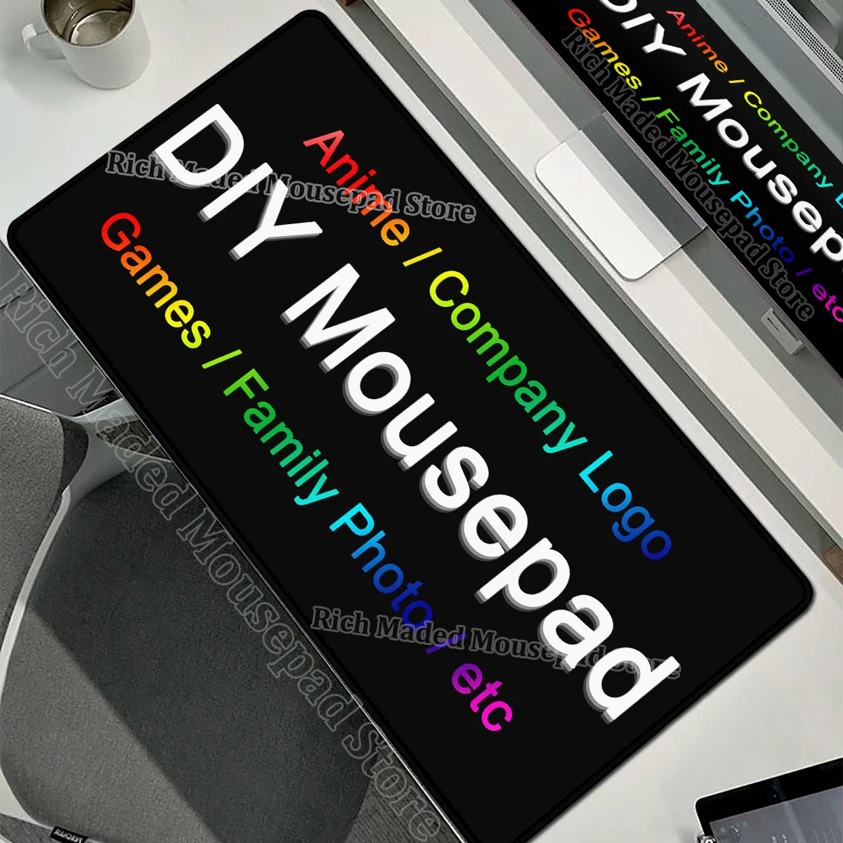 

Custom Image Mousepad Gaming Deskmat Laptop Rubber Non-Slip MousePad Gamer Mat Large DIY Extended Mausemat Office PC Accessories