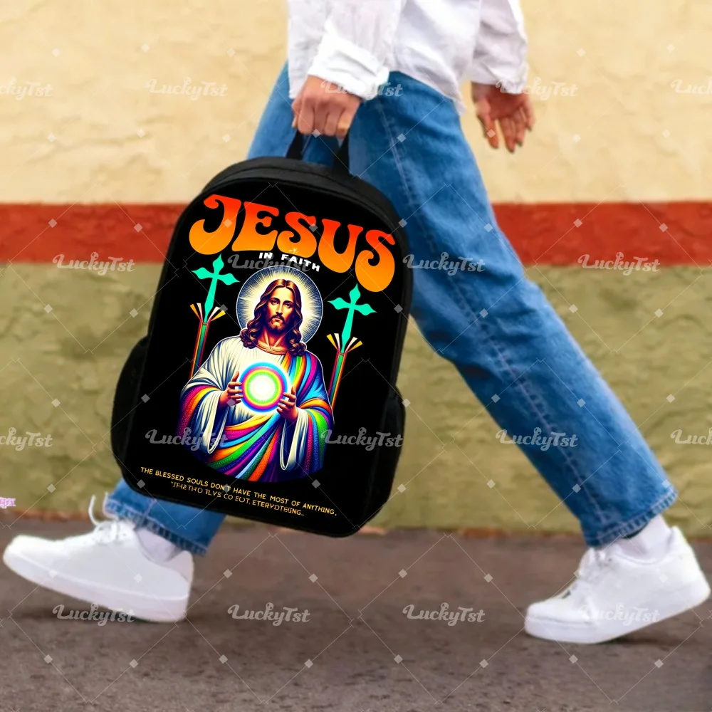 

Vitality'In Faith 'Rainbow Backpack | Practical spiritual backpack with colorful design and sturdy construction, perfect for