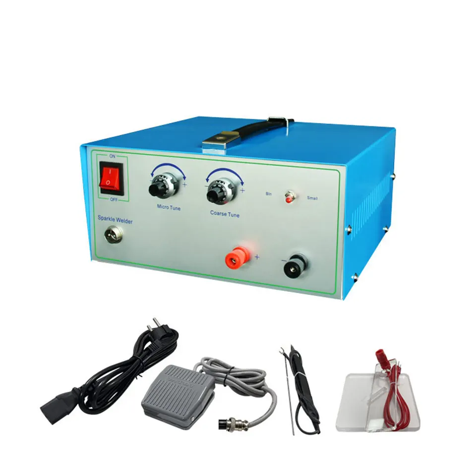 High Quality  Blue Color Spot Mini Portable Welding Machine Welder Jewelry Making Tool Equipment