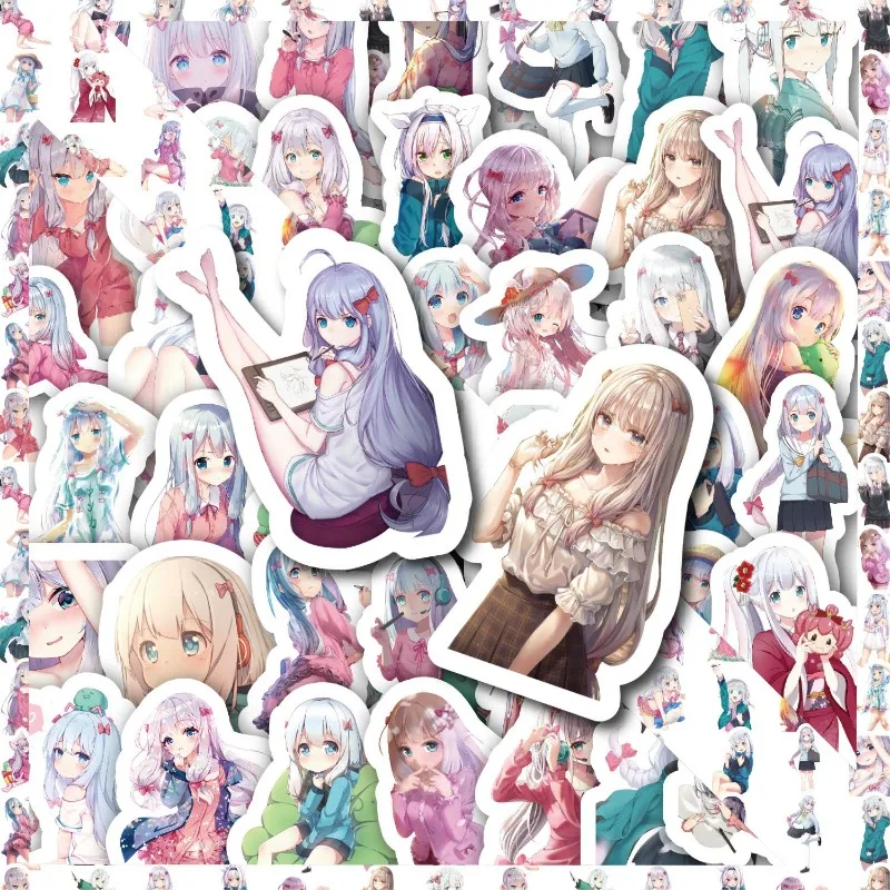 50pcs Cartoon Personality ‌Izumi Sagiri Creative Graffiti Decorative Stickers