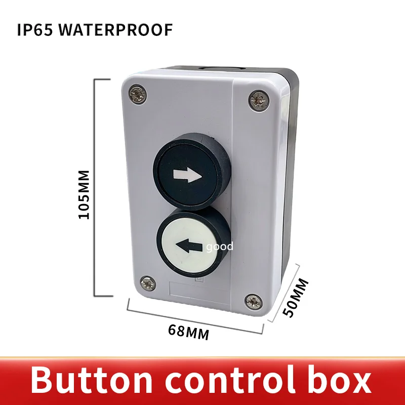 Push Button Switch Control Box Waterproof Button Indicator Light Plastic Case Emergency Stop Reset Point Electric Box