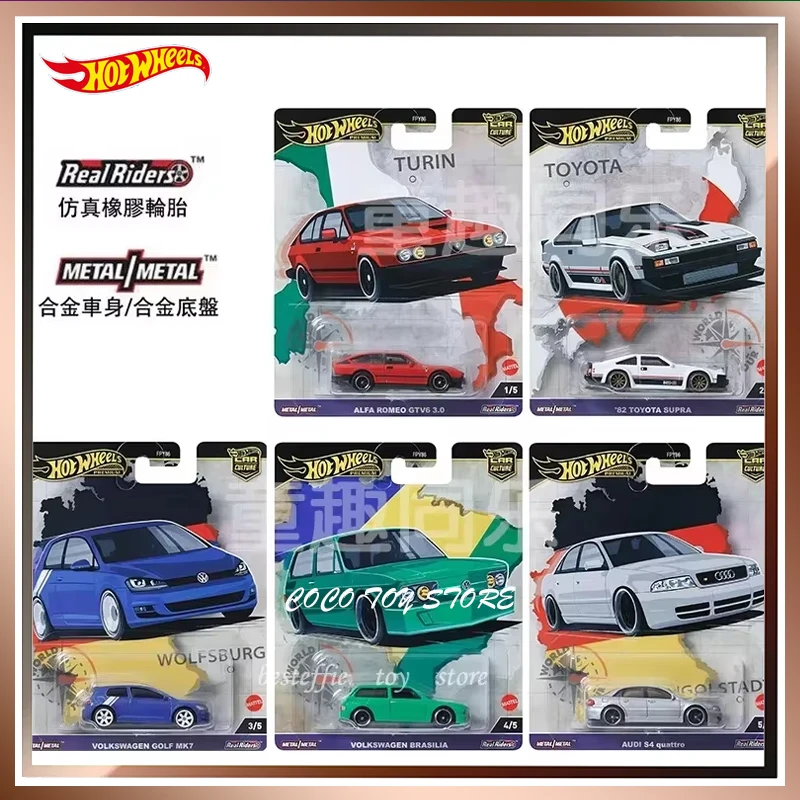 2024 Car Culture Fpy86 Series Cars Model World Tour Hot Wheels Hot Car Models Wheels Collectible Children Toys Collection Gift