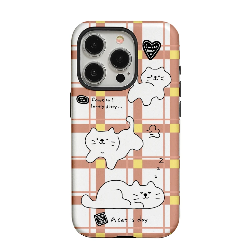 

HPOD cartoon Phone Case suitable for iPhone 16 Pro max frosted phone case iPhone 15Promax personalized phone case 14Pro 2-in-1