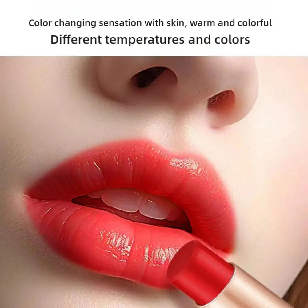 Red Lip Tint Non-stick Cup Lip Balm ไม่ระคายเคือง Lips แต่งหน้าเครื่องสําอางเปลี่ยนสีลิปสติกมะเขือเทศสด Lip Gloss แต่งหน้า