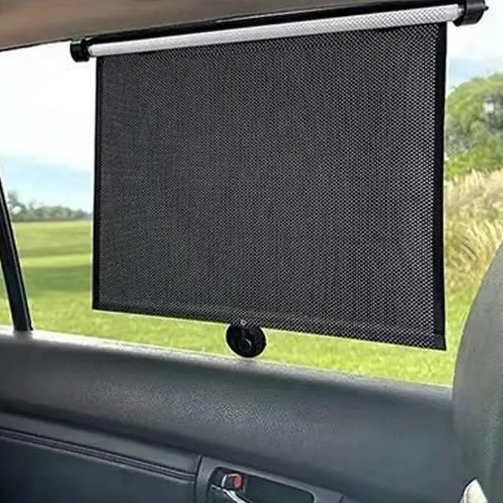 1/2 قطعة سيارة الشمس قناع العالمي قابل للسحب ظلة الستار 40/45/50 سنتيمتر سيارة الشمس الجانب مع شفط كأس الحرارة العازلة المضادة للأشعة فوق البنفسجية