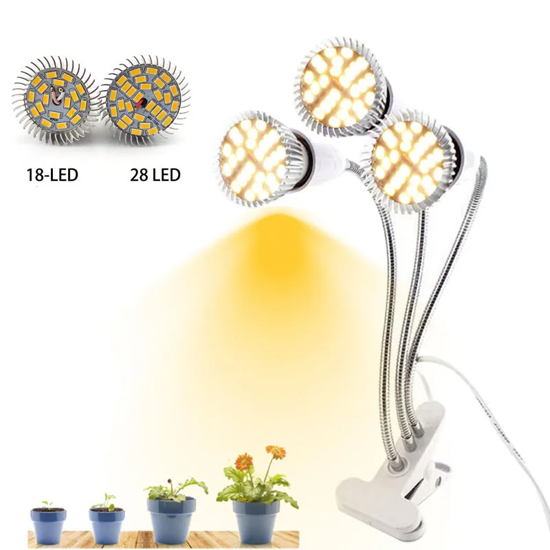 3-Kopf-Pflanzen wachsen hellgelbe Lichter Vollspektrum-Box Zeltraum Phyto-Lampen Indoor Ccultivo wachsendes Gewächshaus für Zuhause