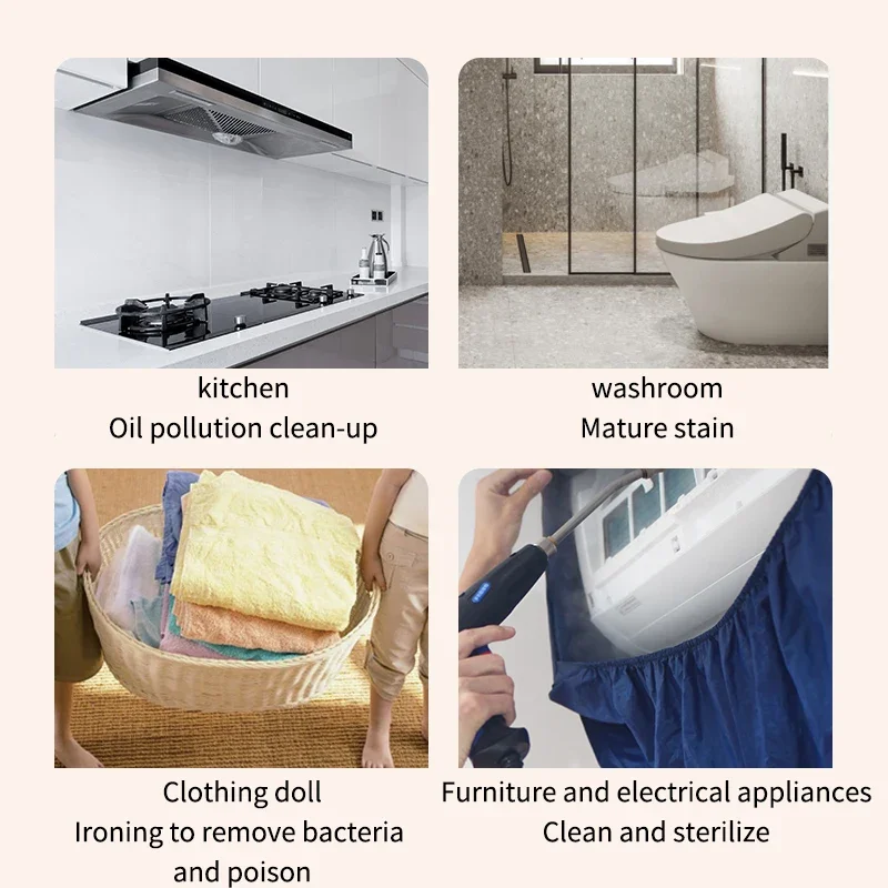 New 2500W Electric Steam Cleaning Machine 110V 220V Handheld Steamer Cleaner Cleans up Stain Easily for Air Conditioner/Kitchen