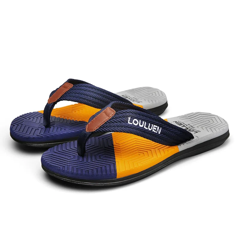 Sommer Männer Hausschuhe Flip-Flops Strand Mann Mode Atmungsaktive Casual Strand Männer Indoor Outdoor Flip-Flops Größe 39-44