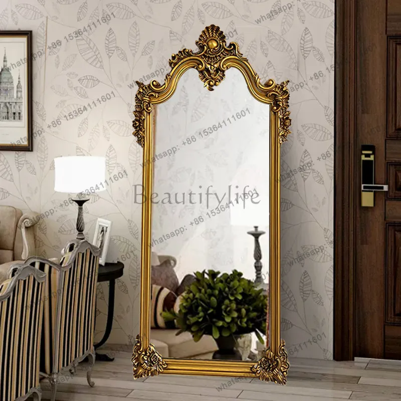 LD Floor Funky Mirror Nordic Men Long Luxury Bathroom Girls Standing Bedroom Full Body Mirror Moving  Home Decorations