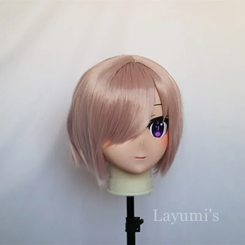 (B05) Custom Handmade Silicone Custom Full Head Mask with Backshell Party Crossdressing Silicone Anime Kigurumi Cosplay Mask