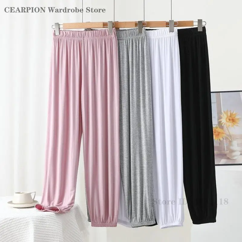 

Женские модальные брюки-фонарики для сна и отдыха, весенне-летние, тонкие, свободные, повседневные, спортивные, домашняя одежда