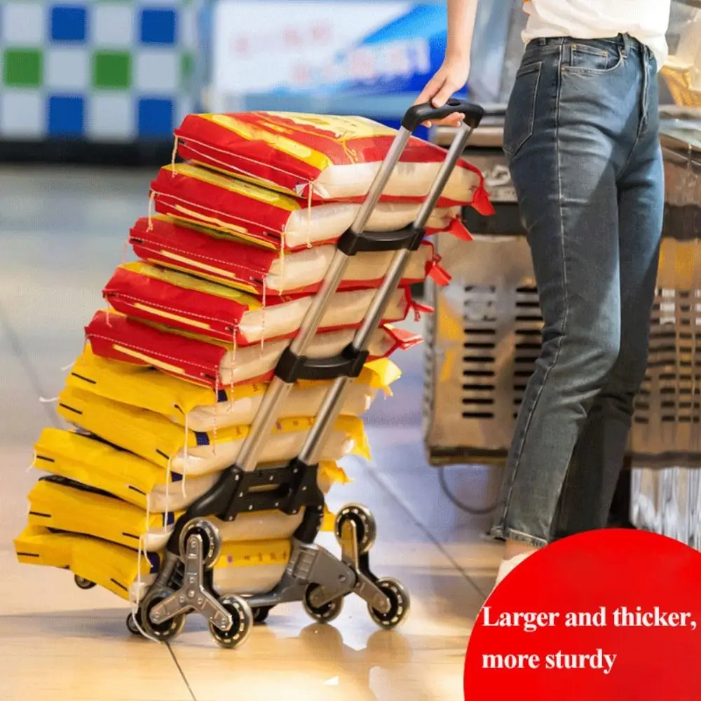 

High Quality Lightweight Folding Trolley Foldable Aluminum Alloy Multi-function Trolley Heavy-Duty Portable Hand Truck Shop