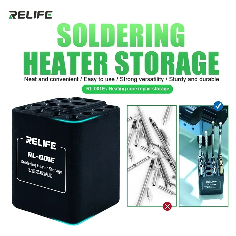 RELIFE RL-001E Soldering Heater Repair Storage for 210 / 110 / 115 / 105 / 245 / 235 / T12/T13/TS1200/TS1300 Heating Element