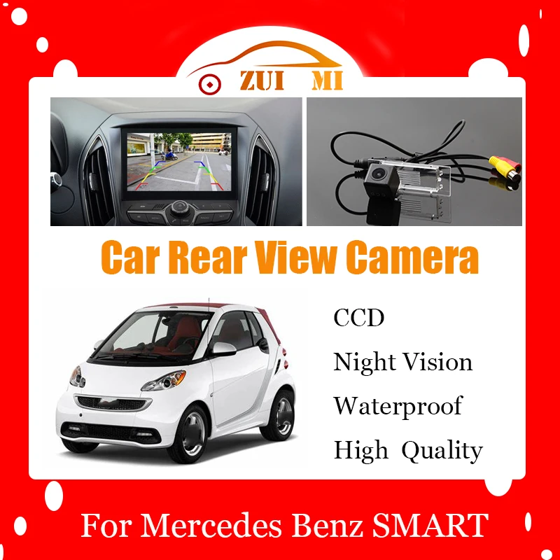Car Reverse Rear View Camera For Mercedes Benz SMART 2015 2016 Waterproof CCD Full HD Night Vision Backup Parking Camera
