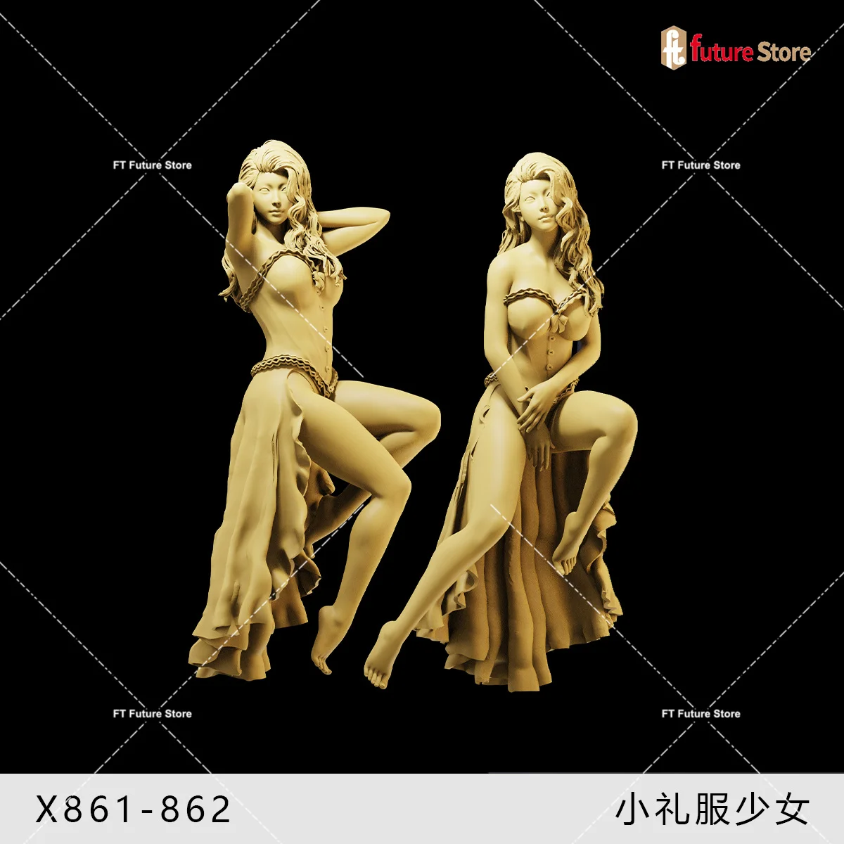 

3D Print 1/64 1/43 1/35 Fashionable Beauty Girls Short skirt Sporty energetic Girl Figure Diorama Mini Doll Scene Prop Figurine