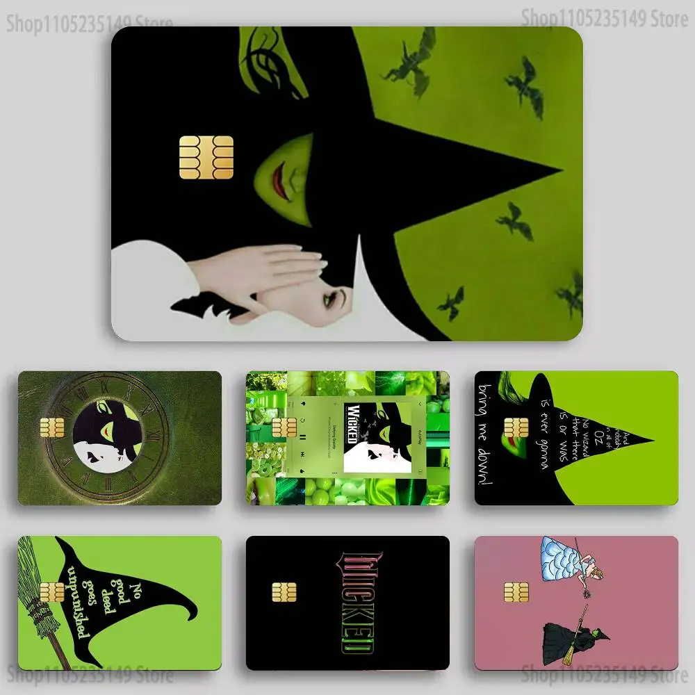 

wicked musical Sticker Film Tape Skin for Credit Card Debit Card Cartoon Waterproof Stickers Small Chip