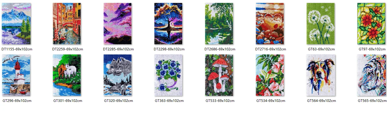 

Bee latch hook kit rug canvas printing Swans handwerken knooppakket diy carpet embroidery handmade Mountain 69-102cm