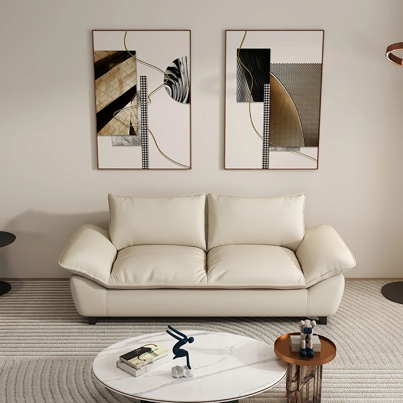 Licht luxe klein appartement zeilboot wolk bank appartement rechte rij dubbele huurkamer woonkamer