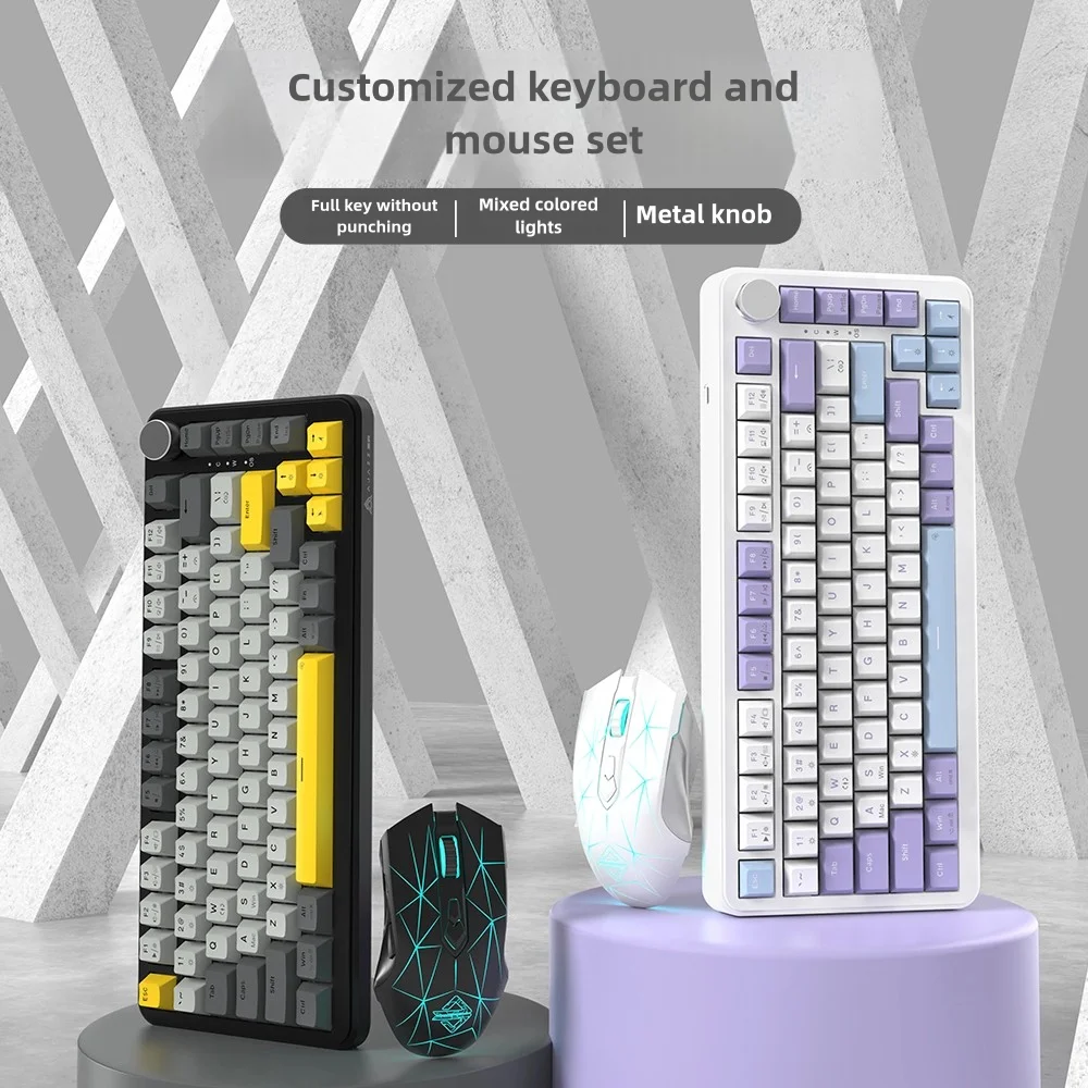 Conjunto de teclado e mouse para jogos AK820 3 unidades, teclado, mouse, mouse pad