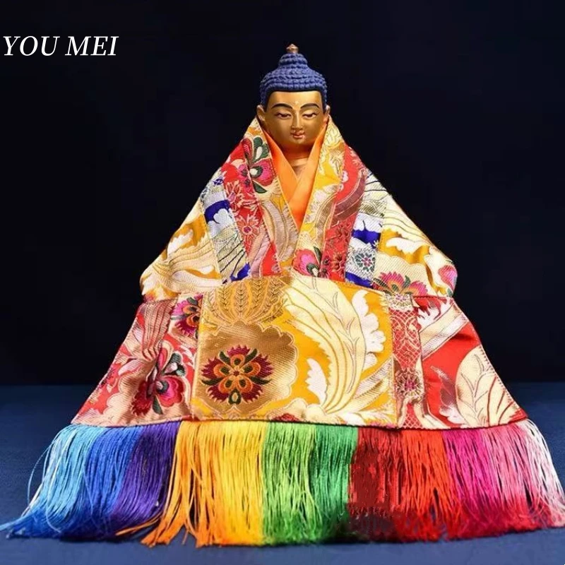 

Tibetan Buddhist Statue Decorations,Handcrafted Cloaks for Bodhisattvas and Dharma Protectors,Tsongkhapa and Padmasambhava Robes