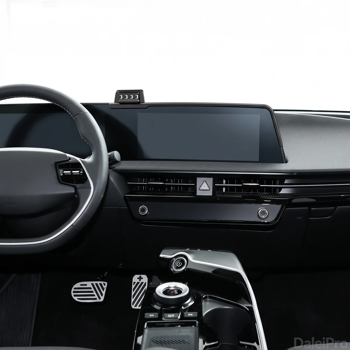 Für Kia EV6 2022 2023 2024 Auto-Handyhalterung Bildschirm-Fixierclip Kabelloses Ladegerät Maßgefertigte Bildschirm-Fixierbasis Zubehör – Detail 2