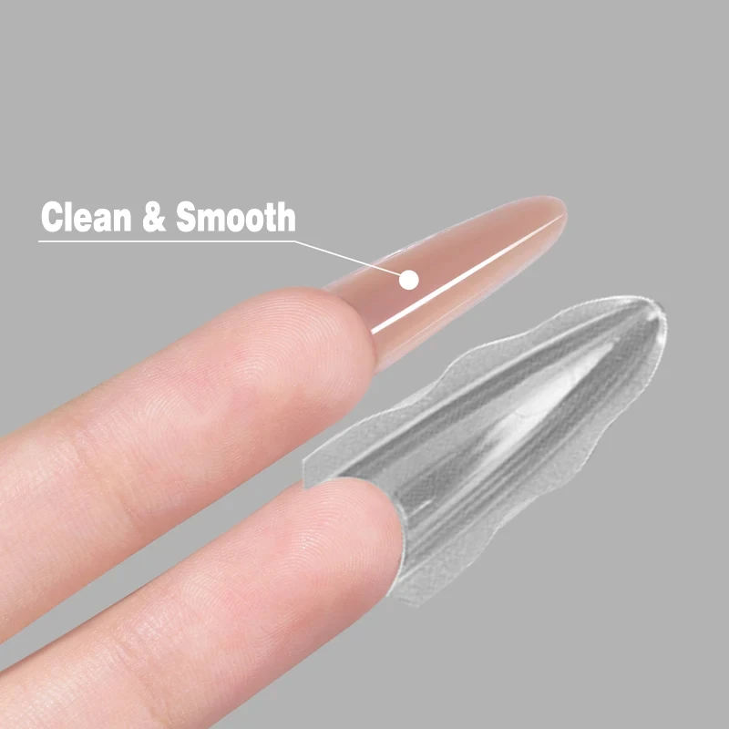 Sandwich Dual Nail Forms 180pcs 15size NEW 2025 Extensions-Dual Forms Coffin Almond Nail Forms Manicure Top Mold Bottom Mold